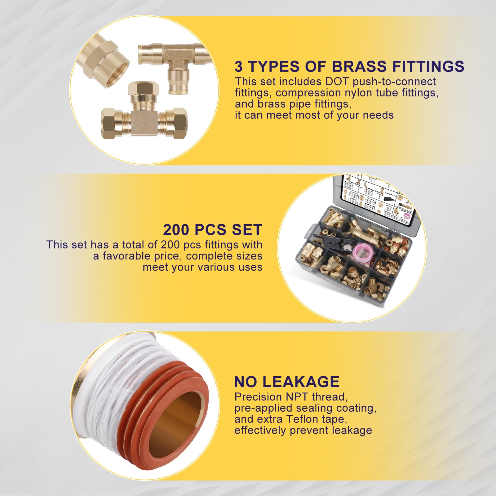 Ailbiuko contents view showcases complete 200-piece assortment.