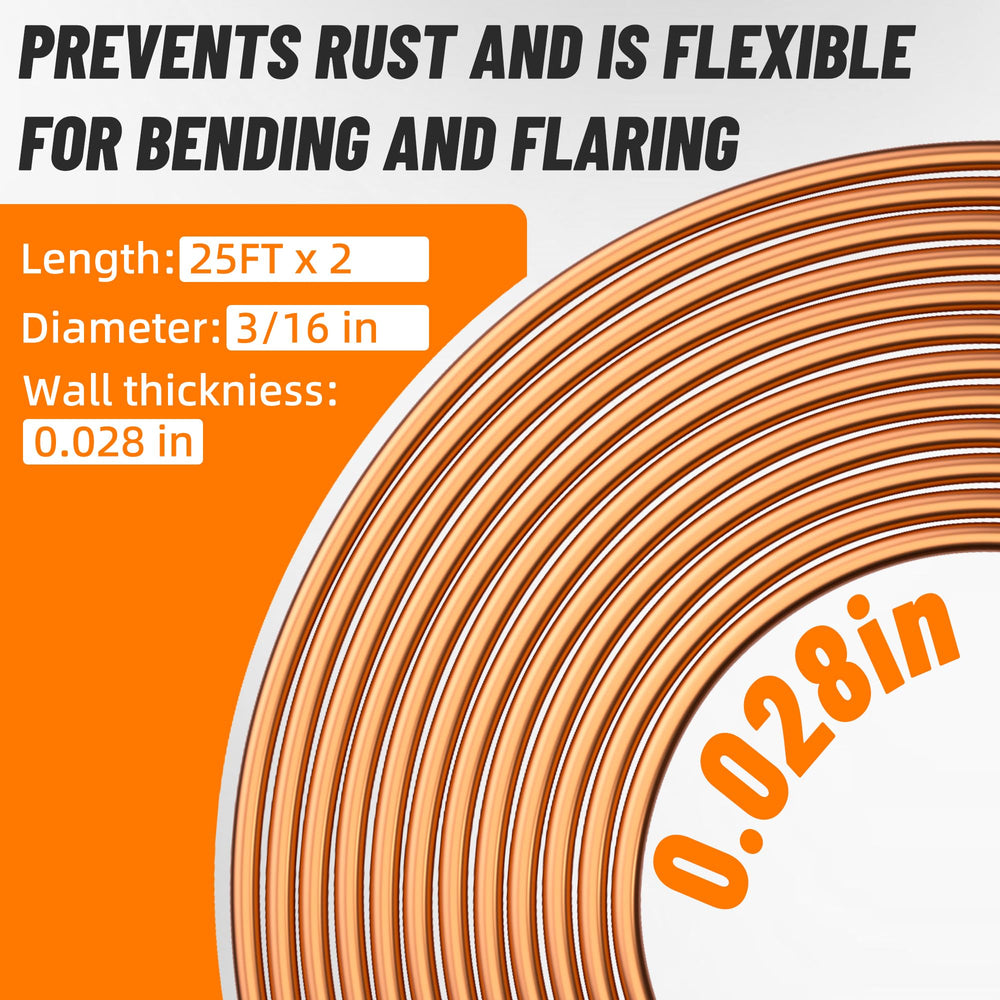 Ailbiuko inverted tube nut 1/2-20 expands compatibility for brake and fuel lines.