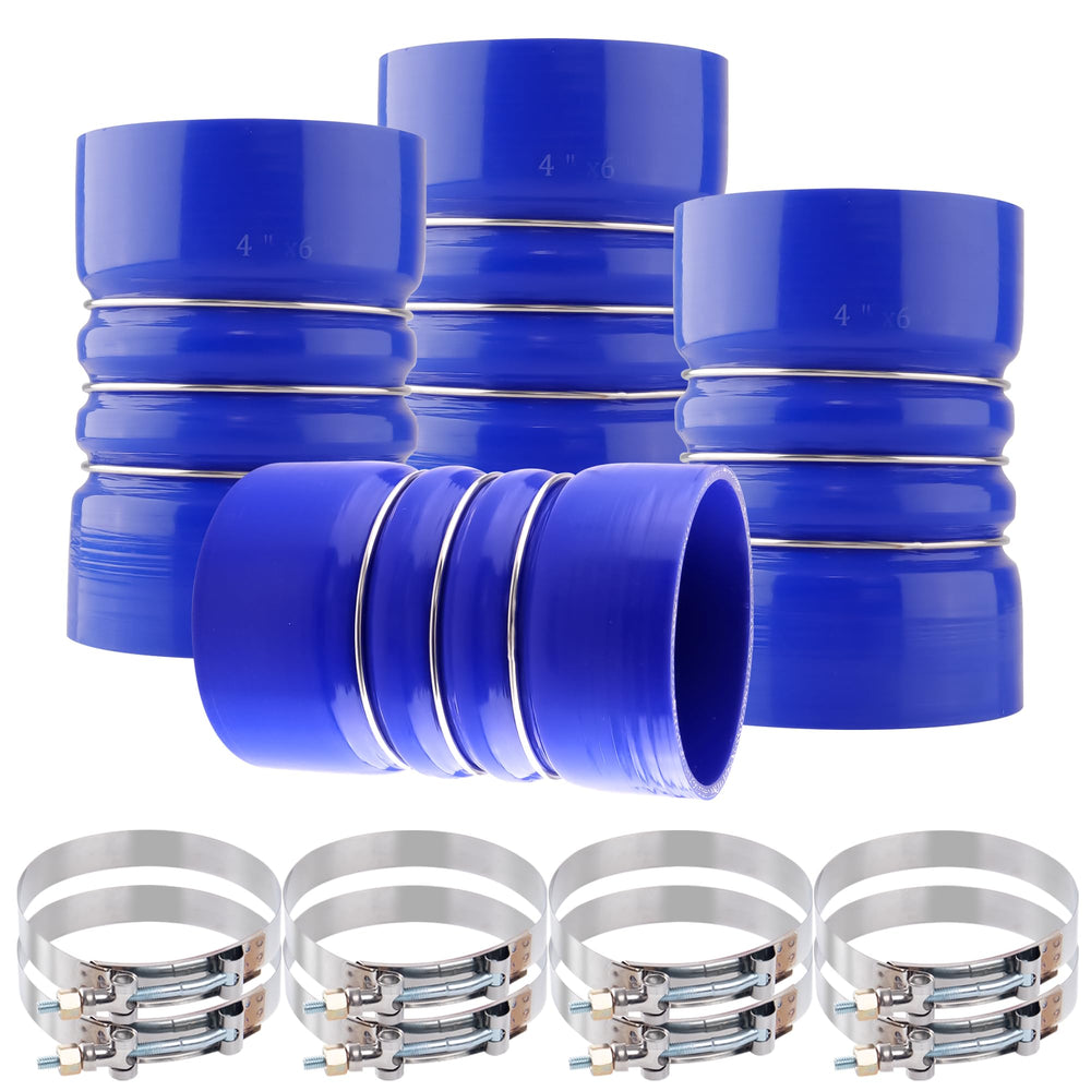 Ailbiuko silicone hump hose blue 4in ID for turbo and intercooler systems, durable and reliable