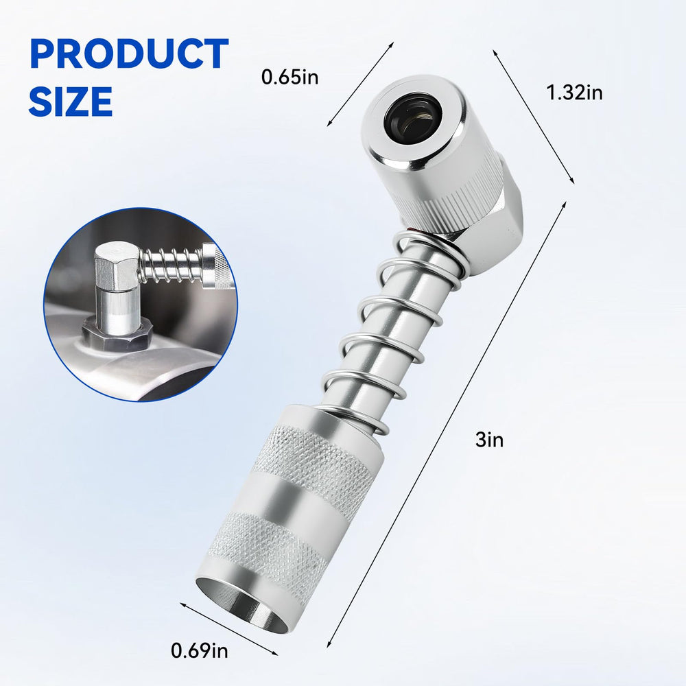 AILEDWER 90-degree coupler with sleeves reaches awkward angles effortlessly.