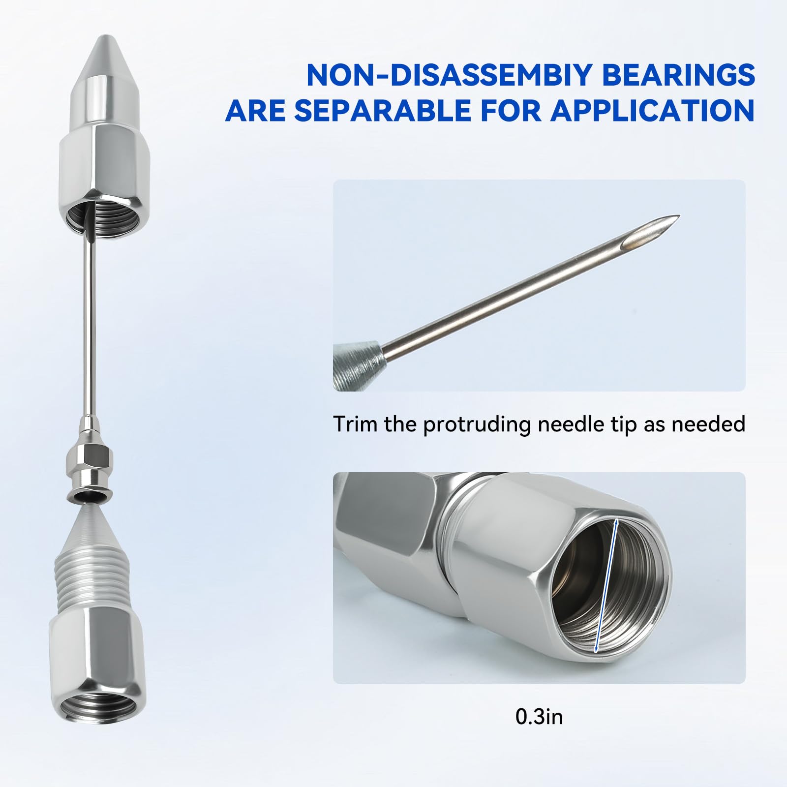 AILEDWER filling nozzle simplifies refills without spills or mess.