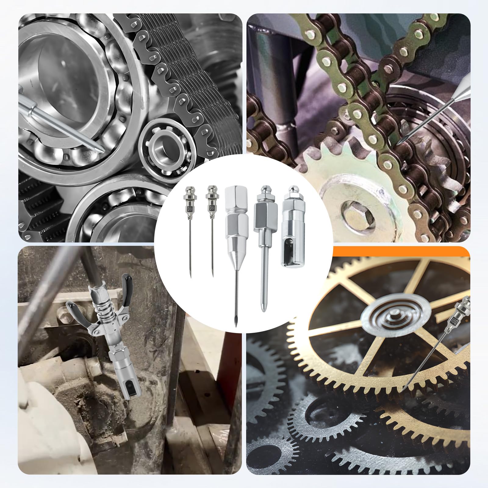 AILEDWER grease tips kit showcases essential components for maintenance.
