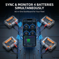 BM6 app alerts via Bluetooth for low voltage and abnormal readings