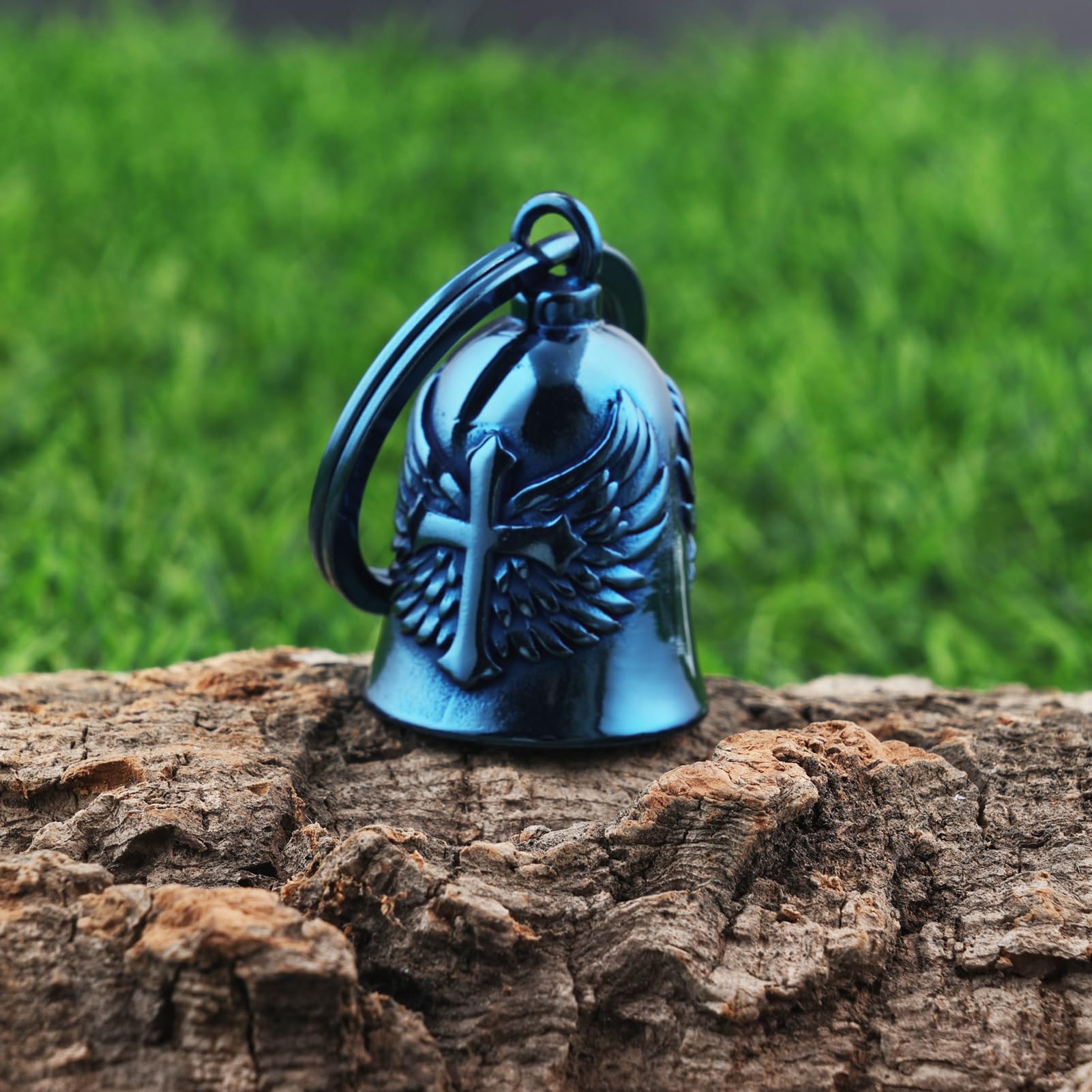 AilRabbit blue cross bell packaging; gift-ready accessory