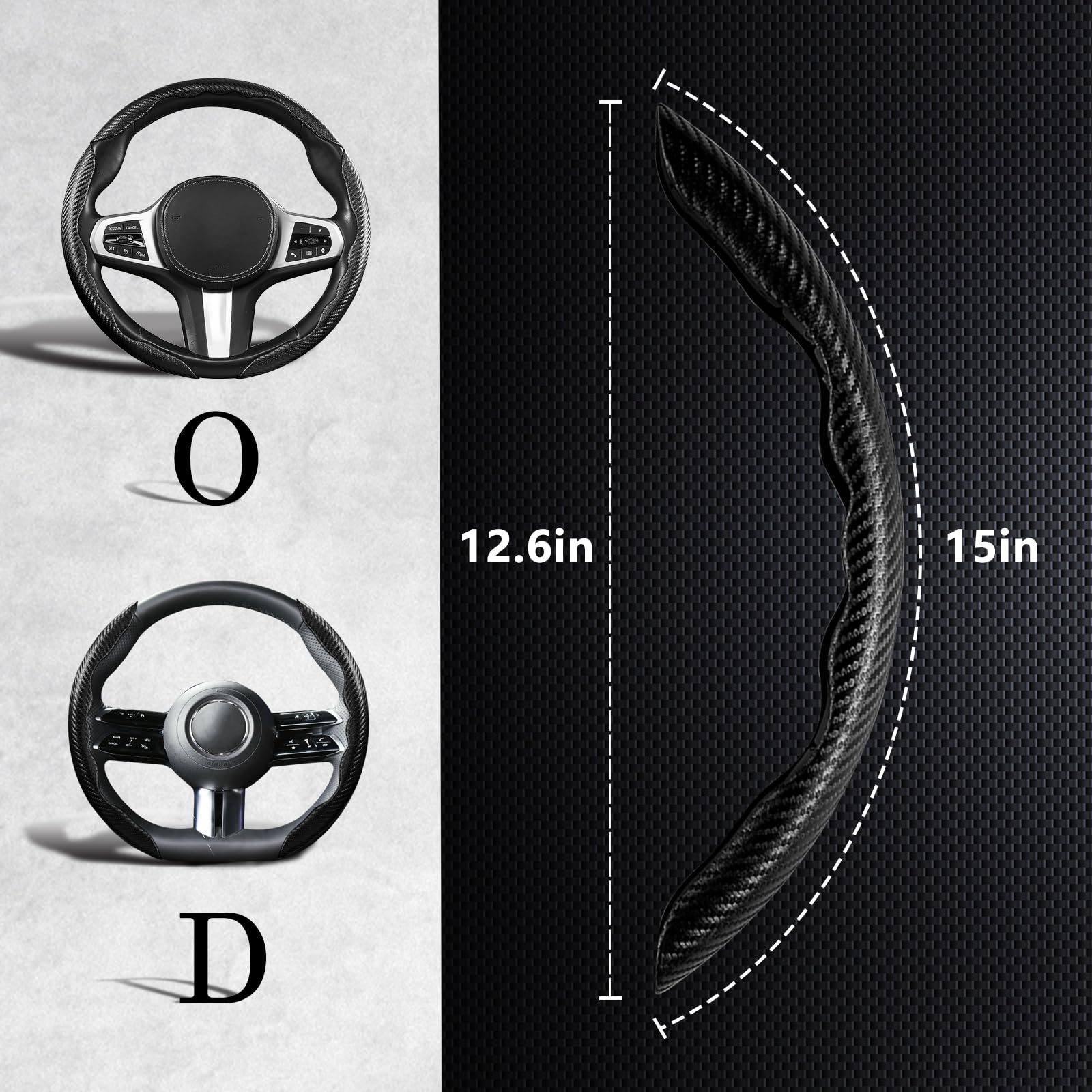 Aimato inner anti-slip lining protects the wheel while improving control.
