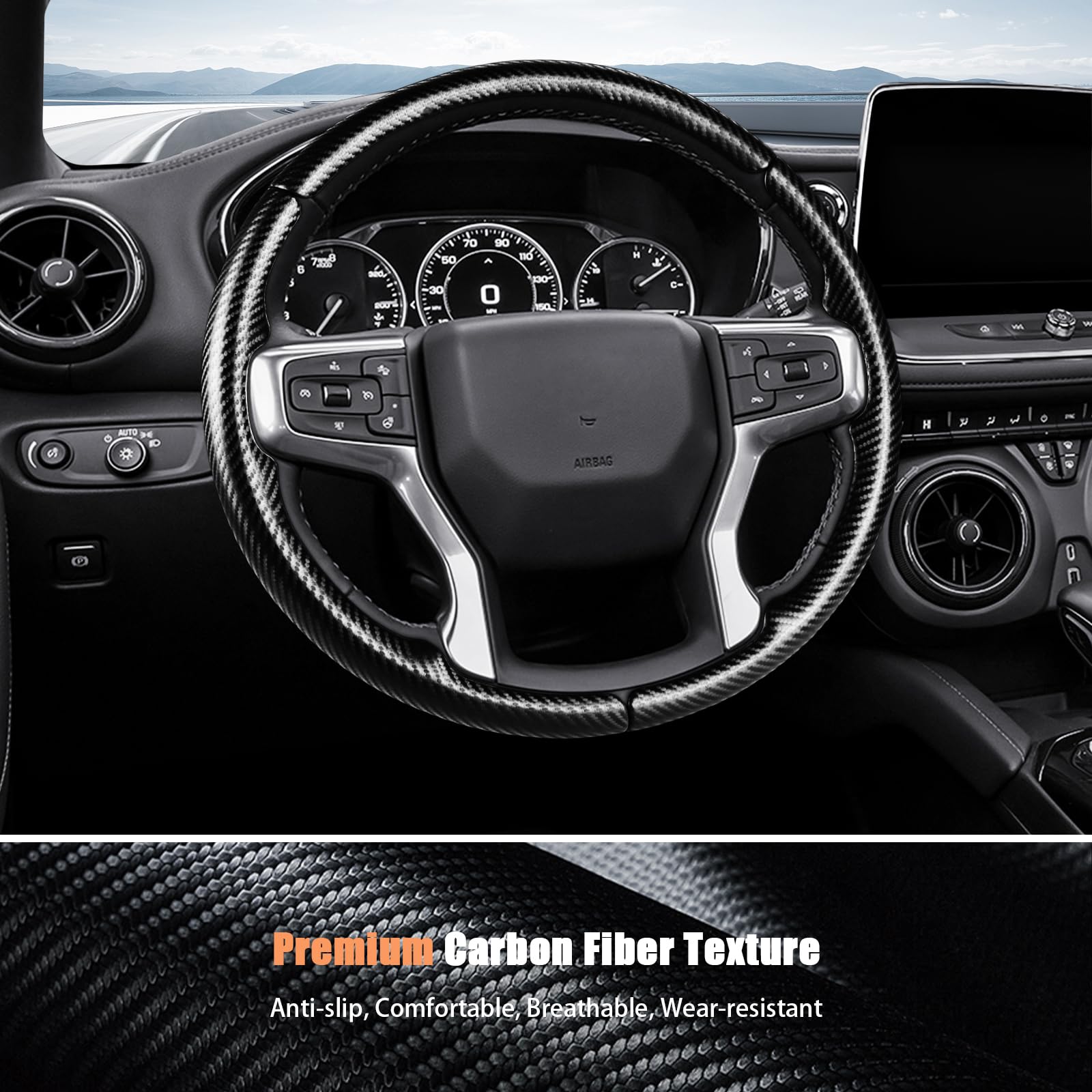 Aimato Blazer steering wheel cover 1:1 molded fits precisely and feels premium