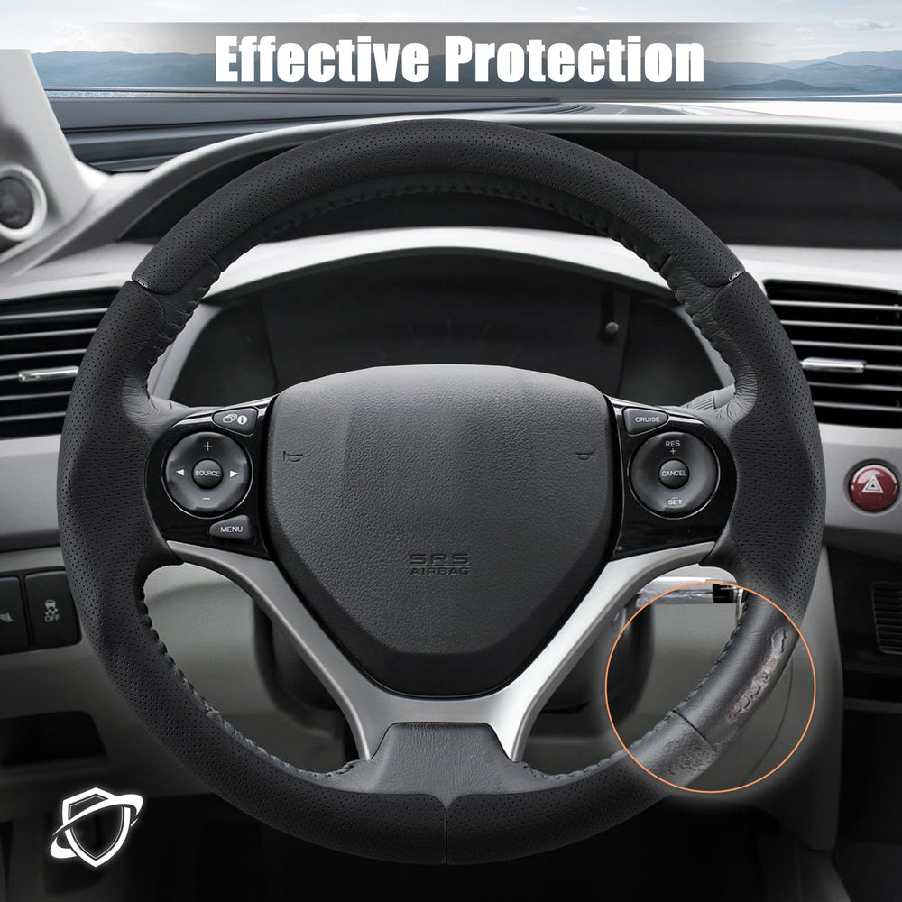 Aimato precision-fit design matches Civic contours for comfortable steering