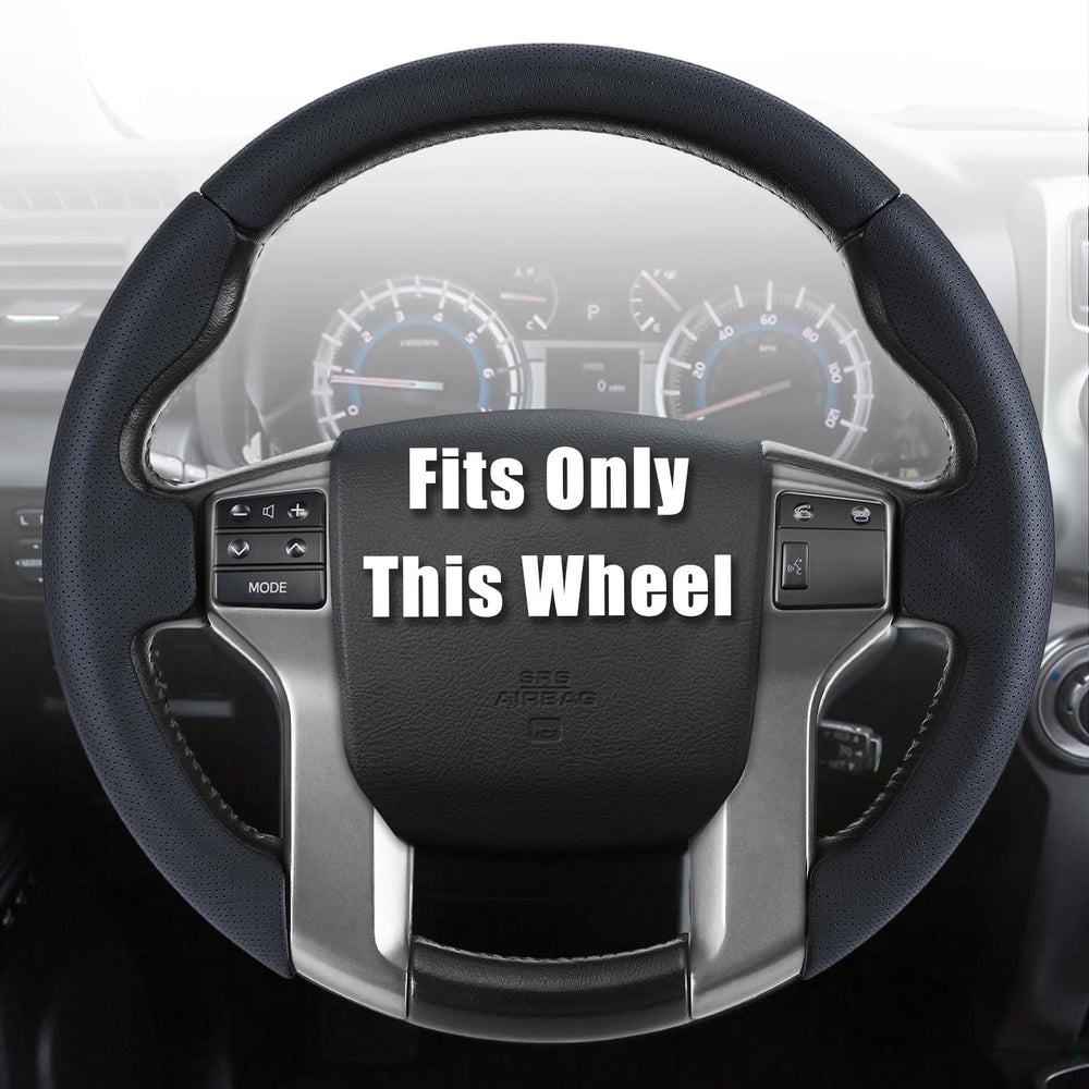 Aimato custom-fit steering wheel cover for Toyota Tacoma enhances grip and comfort