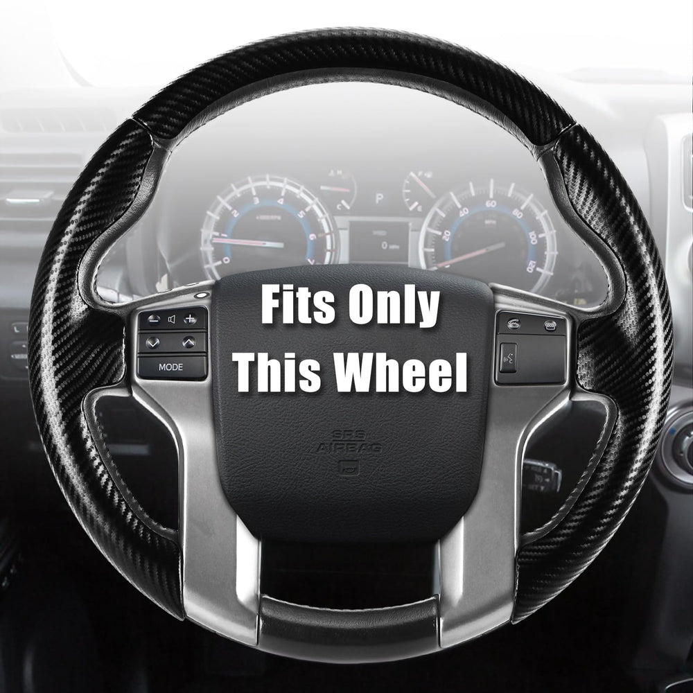 Aimato customized steering wheel cover for Toyota Tacoma with precise fit and enhanced grip.