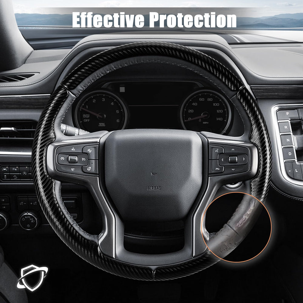Aimato easy-install steering wheel cover snaps on in seconds