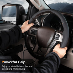 Aimato Ford F-450 steering wheel cover blends durability with comfortable grip.