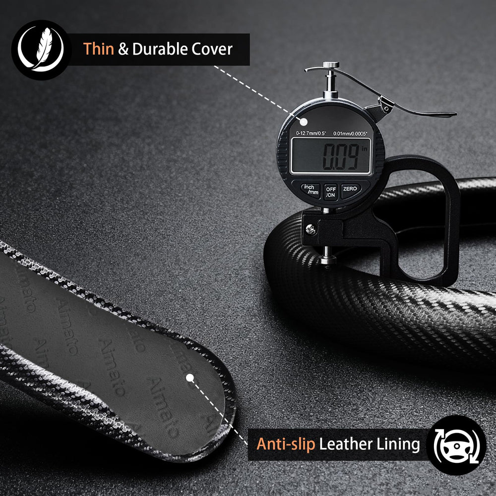 Aimato anti-skid grip supports confident steering during daily drives.