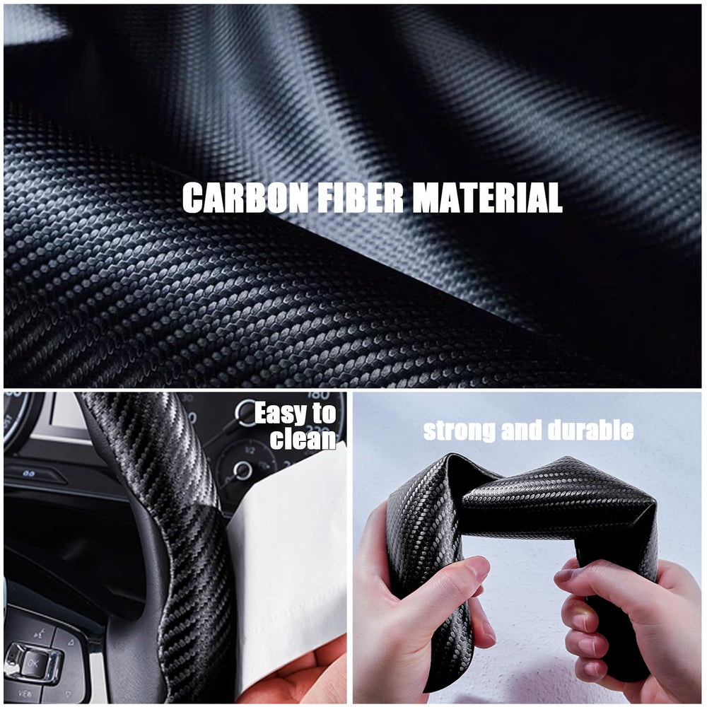 Aimato matte black carbon fiber cover installed to show universal fit.