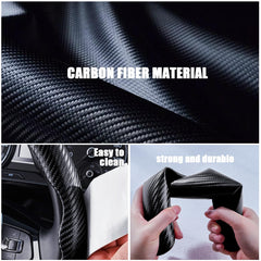 Aimato matte black carbon fiber cover installed to show universal fit.