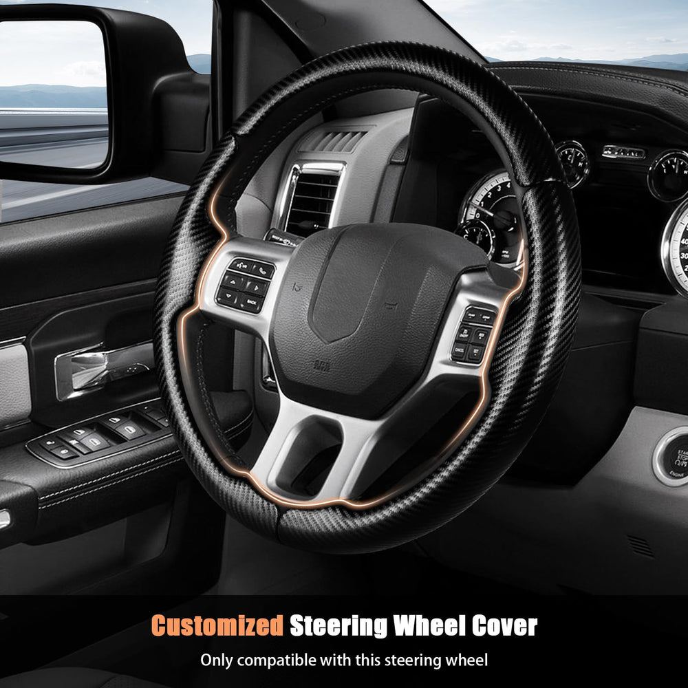 Aimato RAM Classic steering wheel cover for 2019–2023 with precise contour and comfort.