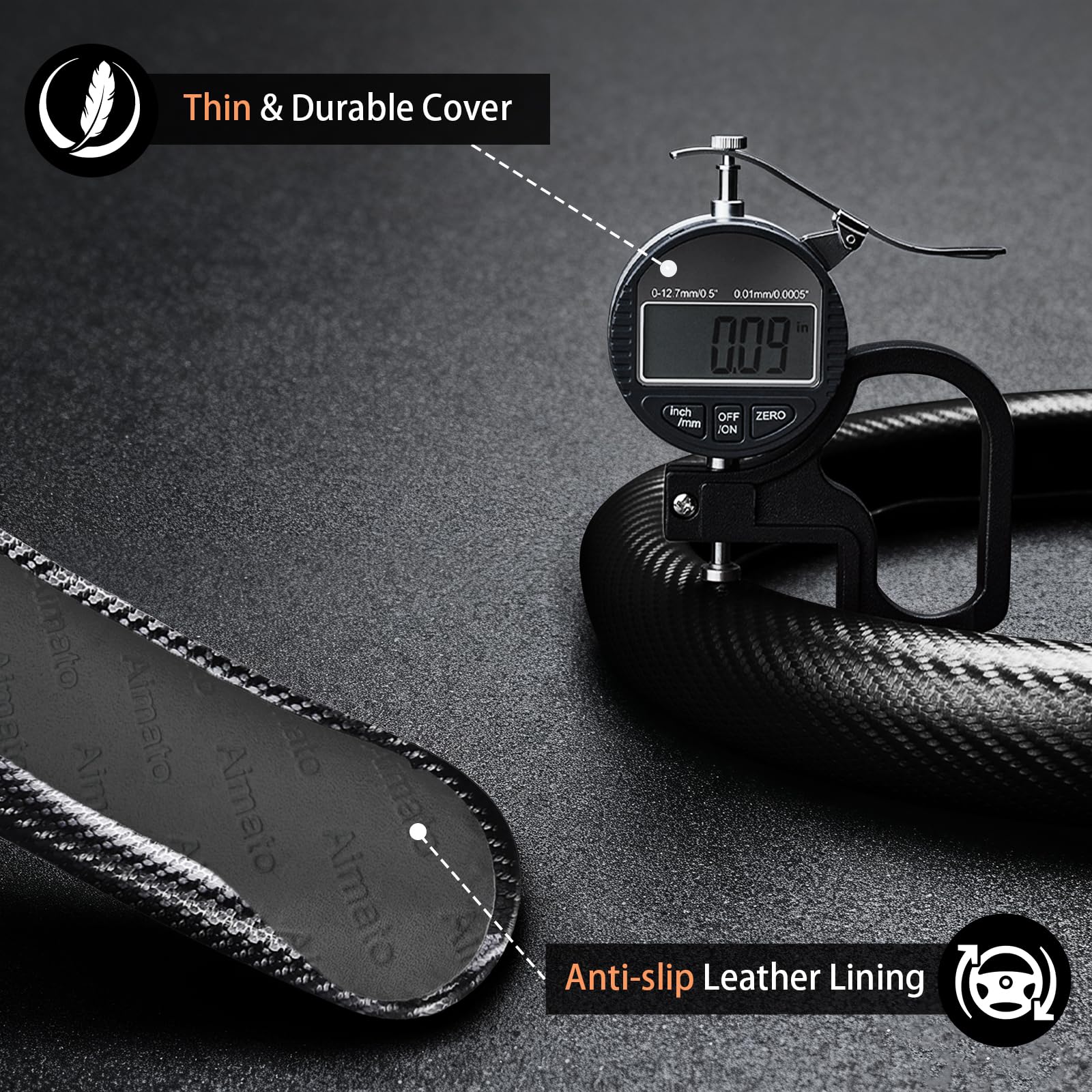 Aimato scratch-resistant design guards the wheel against wear and scratches.