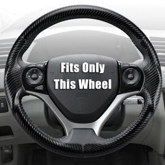 Aimato steering wheel cover for Honda Civic 2012-2015 offers a precise custom-fit and enhanced grip.