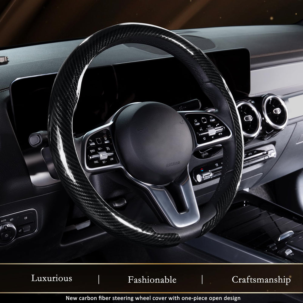 Aimato steering wheel cover protects against wear with scratch-resistant finish