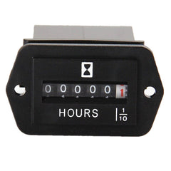 AIMILAR DC6-80V hour meter installed on a diesel engine for accurate usage tracking