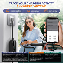AIMILER 240V 6-20P plug enabling faster Level 2 charging.