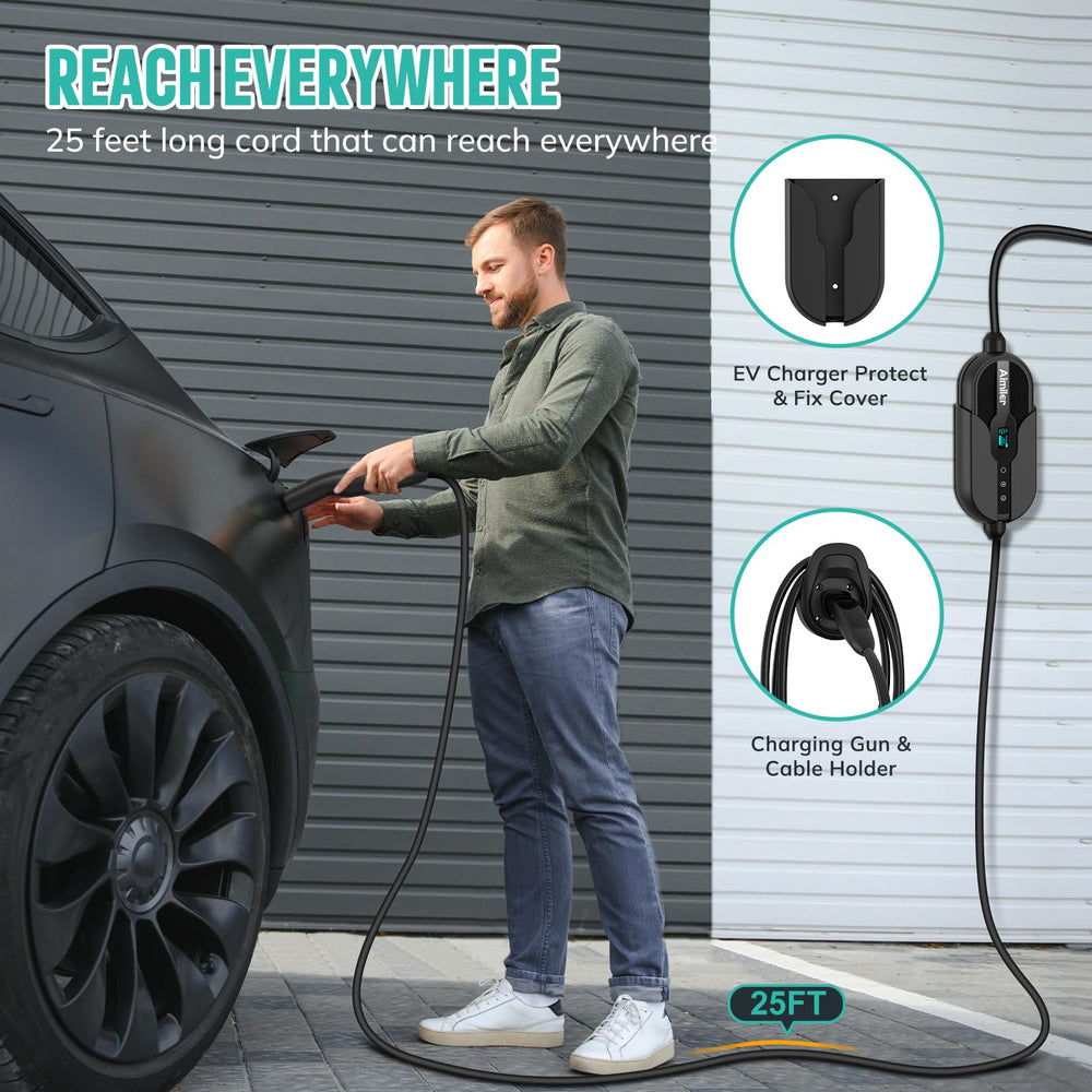 AIMILER 25-foot durable cable for flexible charging reach.