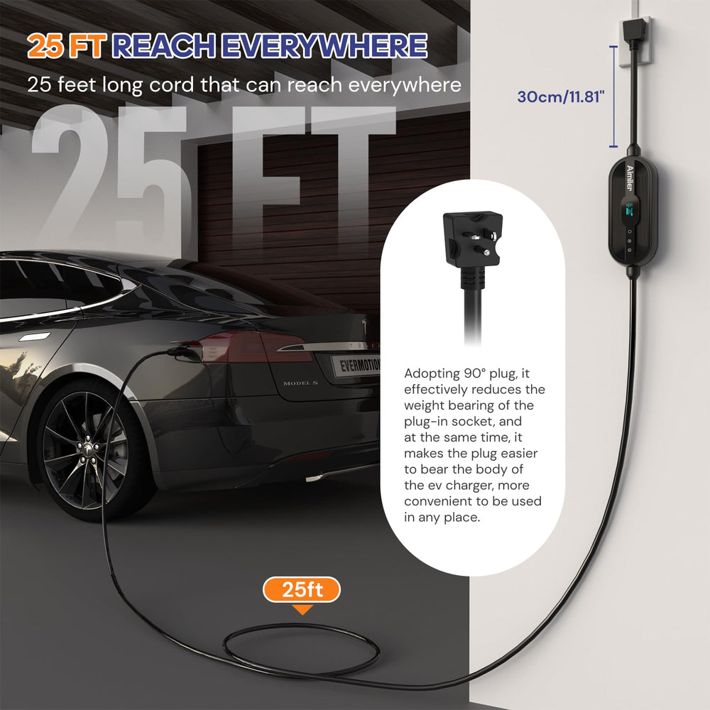 AIMILER NACS Tesla connector in use for compatible charging.