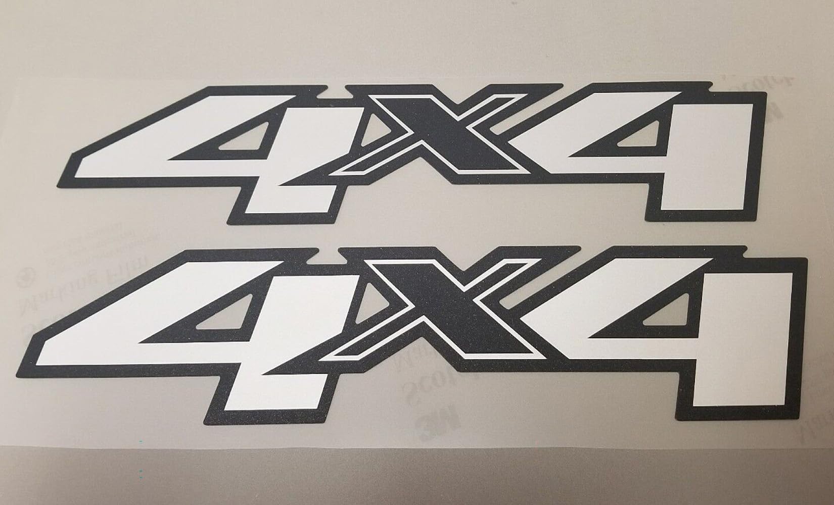 Aimoll 2pc 4x4 decals on Silverado bedside refresh with durable color