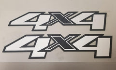 Aimoll 2pc 4x4 decals on Silverado bedside refresh with durable color