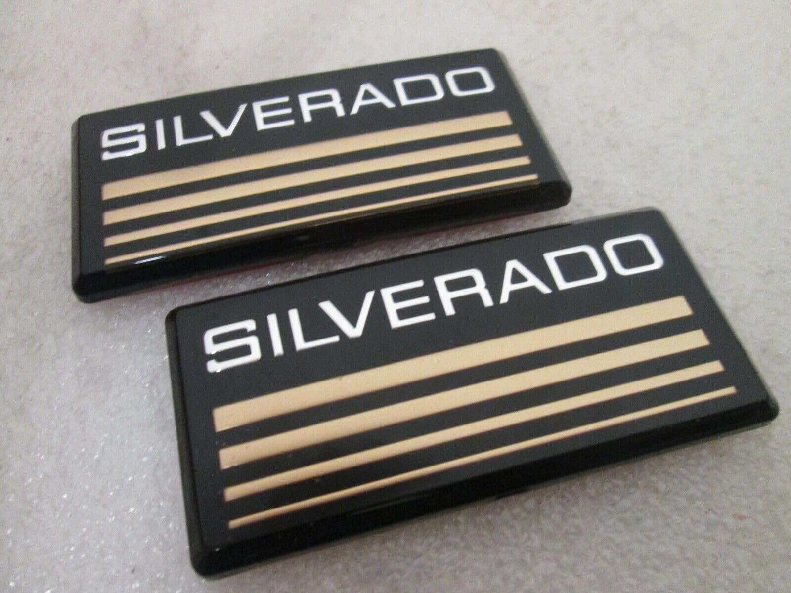 Aimoll 2x cab emblem side roof pillar decals for Silverado with durable styling