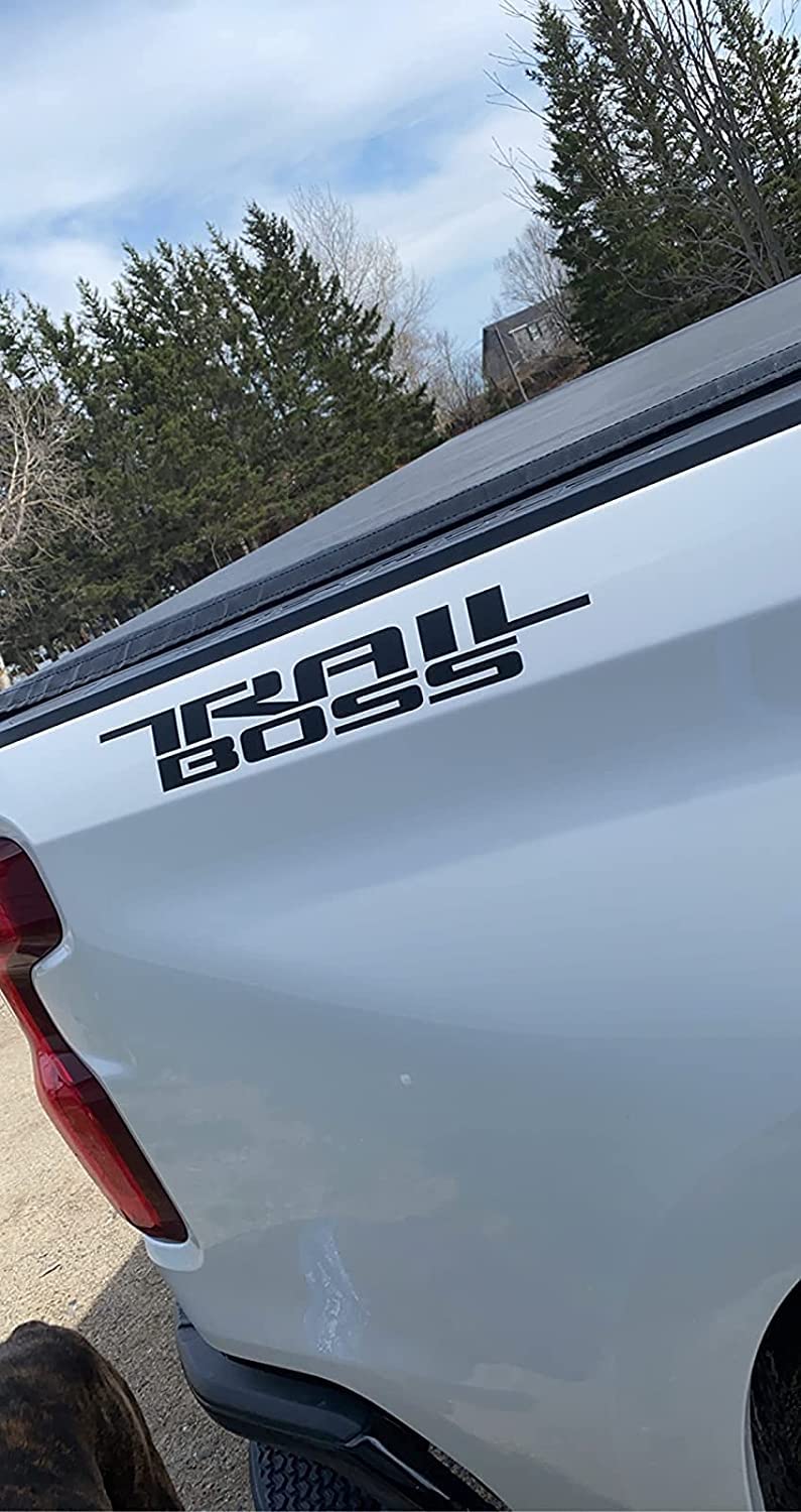Aimoll Silverado Z71 bedside decals with pre-applied film for DIY installation.