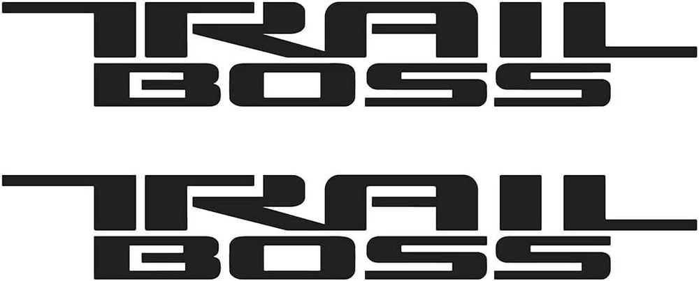 Aimoll Trail Boss bedside decal pair for Silverado, rugged styling and easy upgrade.