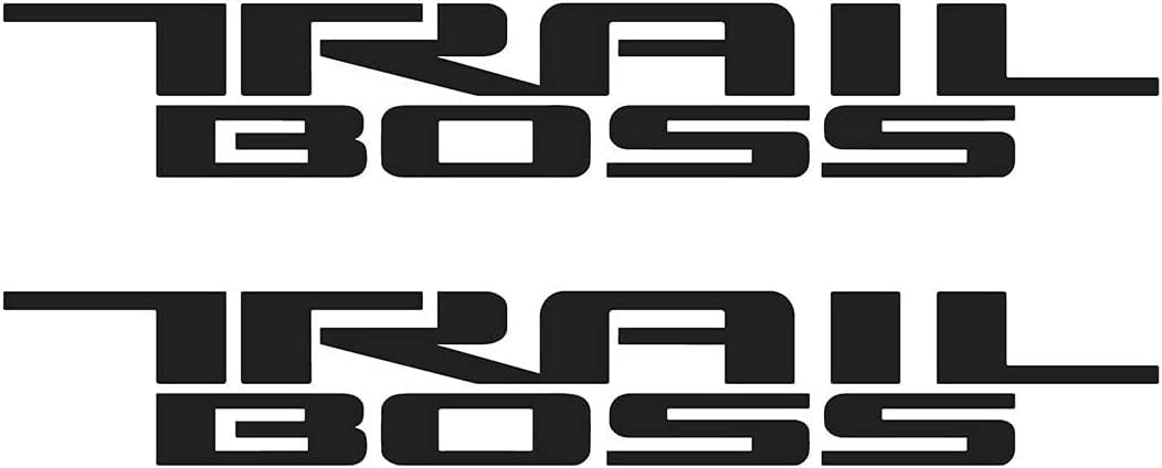 Aimoll Trail Boss bedside decal pair for Silverado, rugged styling and easy upgrade.