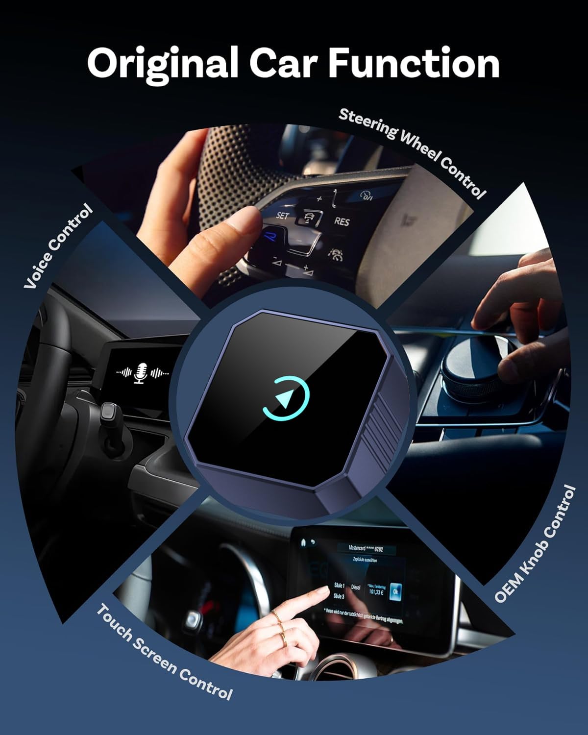 Aimoon 2026 chipset delivers responsive CarPlay performance.