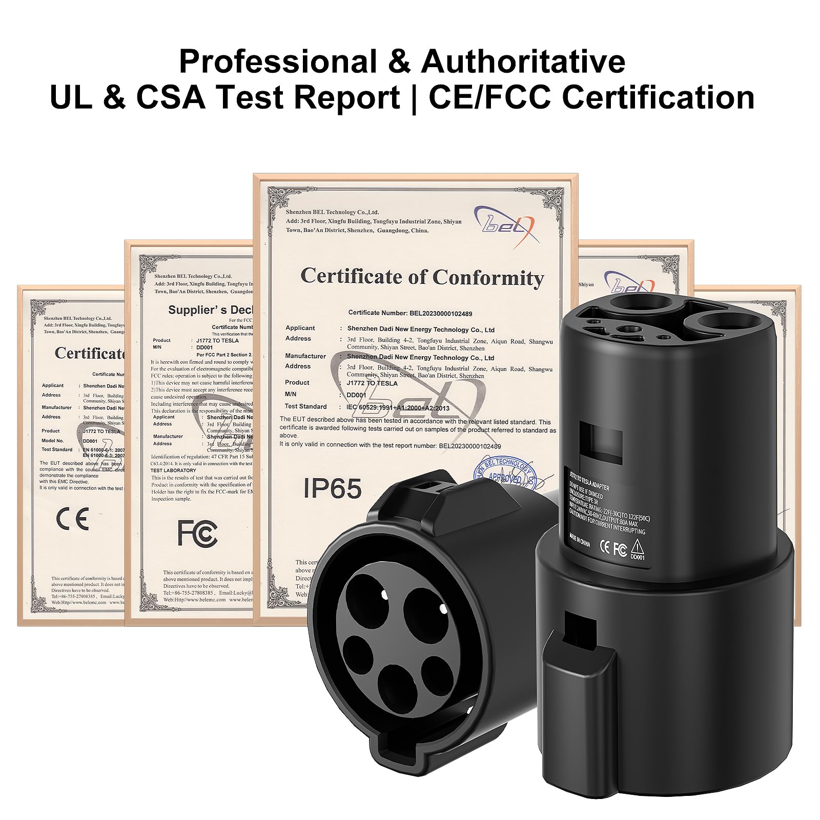 Aipechy CE/FCC-certified adapter offers safe use at diverse charging stations