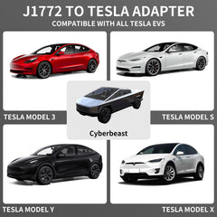 Aipechy J1772 to Tesla adapter connects to the vehicle port for reliable Level 2 charging