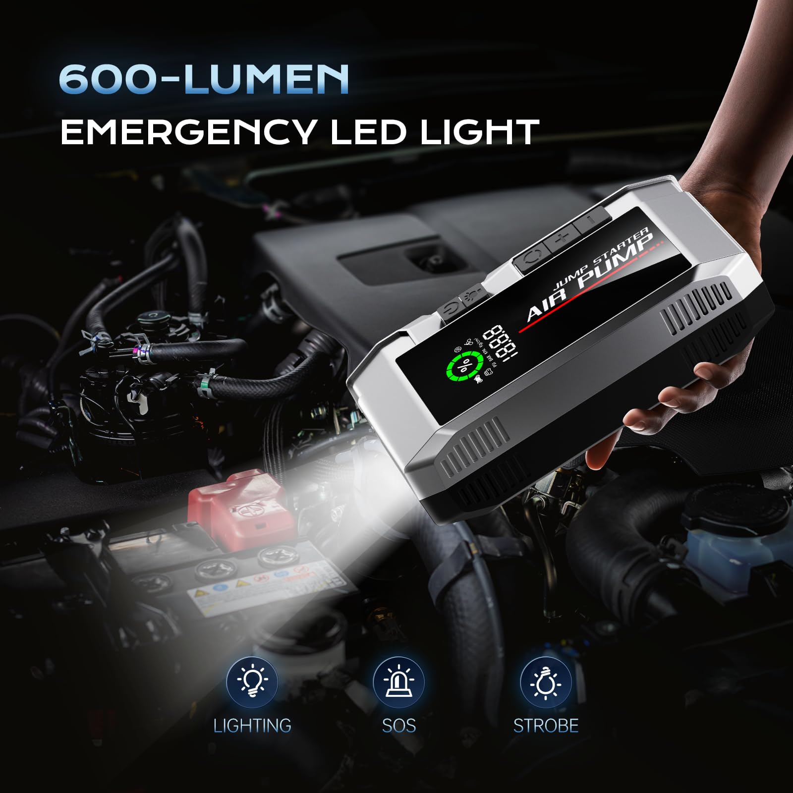 AIPOWAY compact emergency gear fits in a glove box.