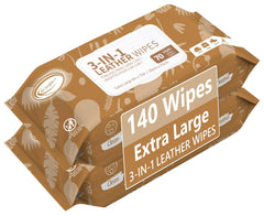 Air Jungles 3in1 leather wipes pack with extra-large 8x10 sheets for deep cleaning.