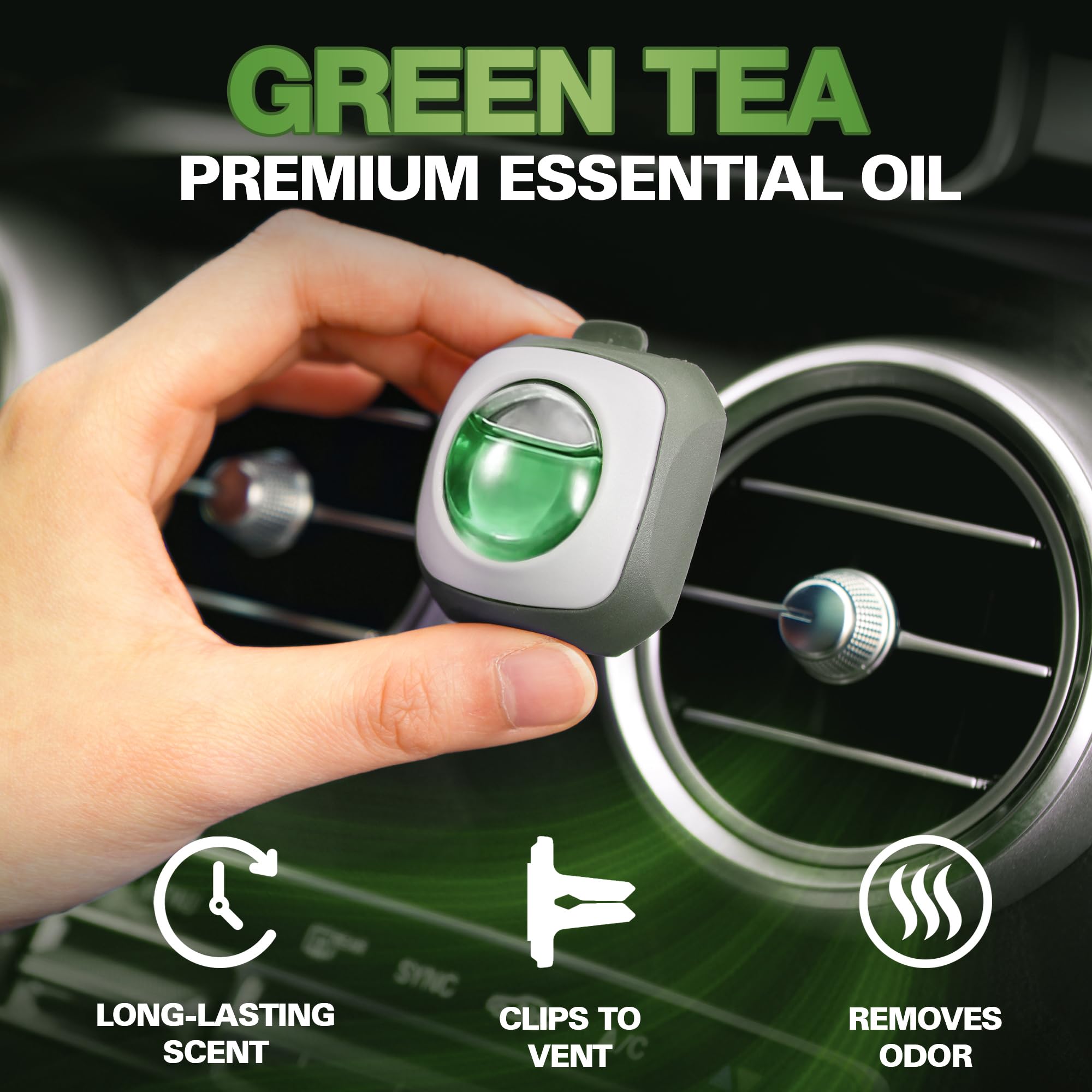 Air Jungles vent clip fits standard vents for easy, secure fragrance release.
