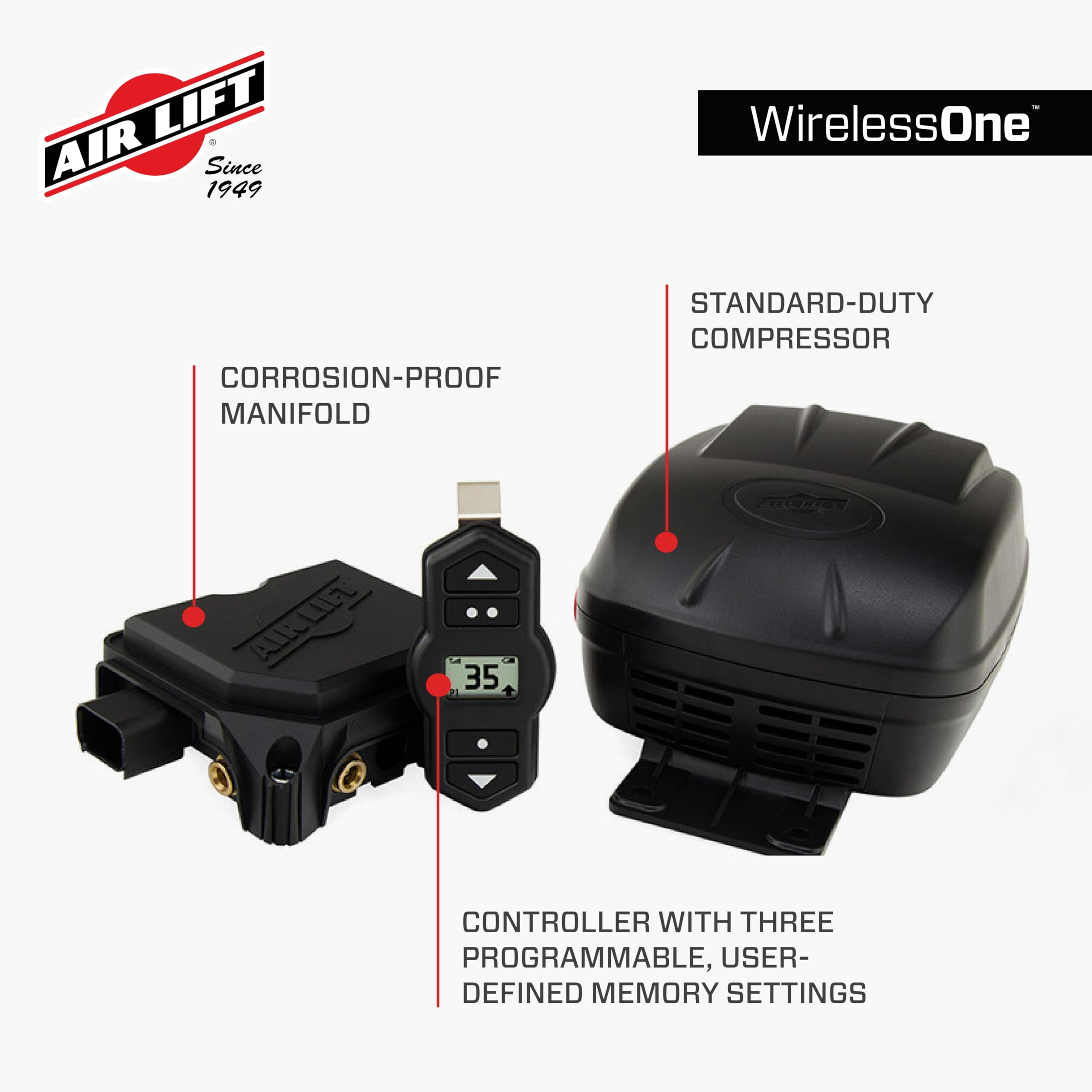 Air Lift WirelessOne app connects via Bluetooth for mobile control
