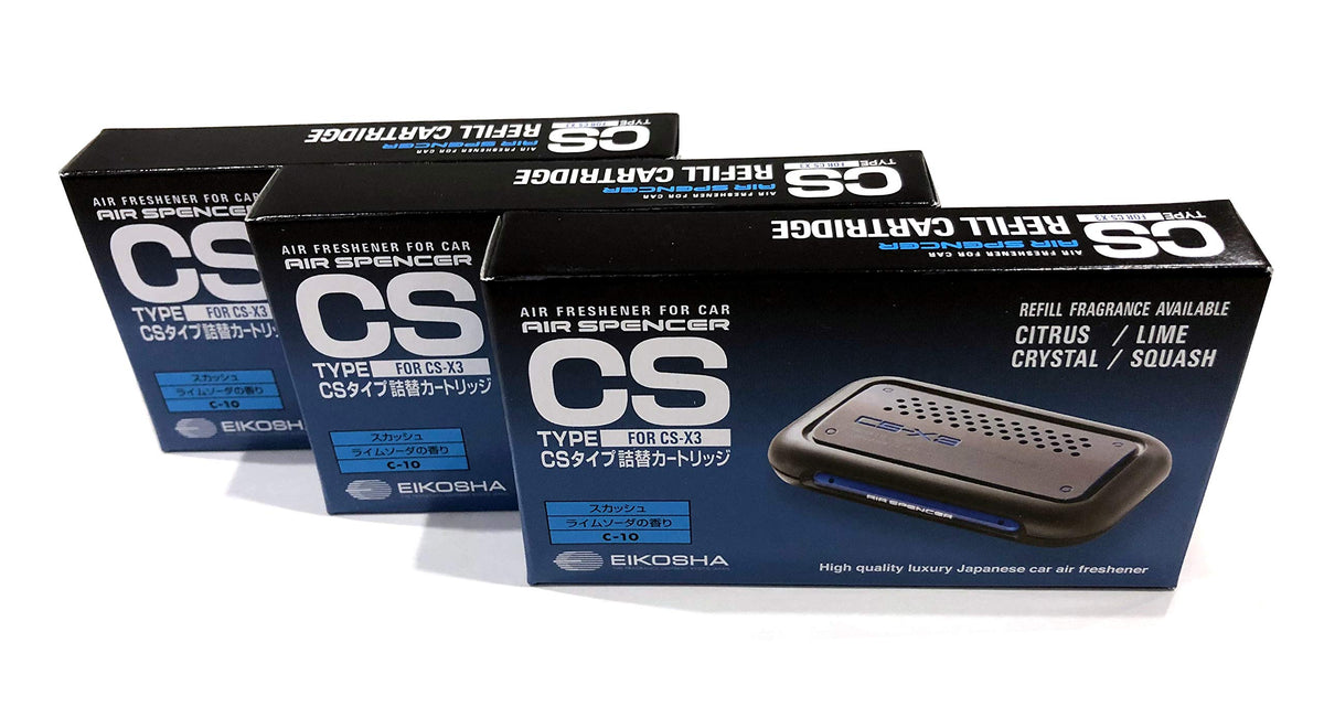Air Spencer CS-X3 squash refill pack 1 with adjustable scent for car freshness.