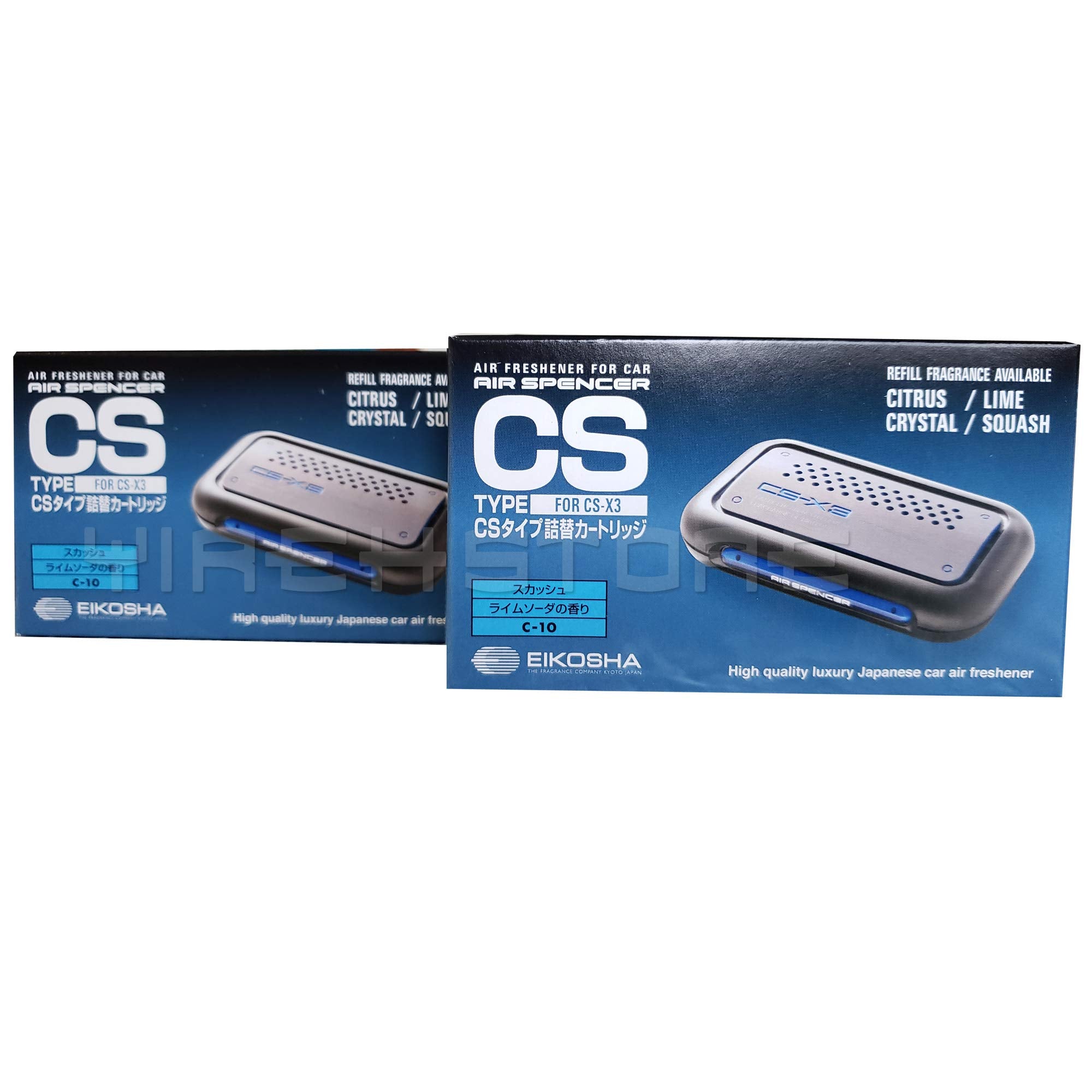 Air Spencer CSX3 Squash refill pack front view, two-pack convenience for extended freshness.
