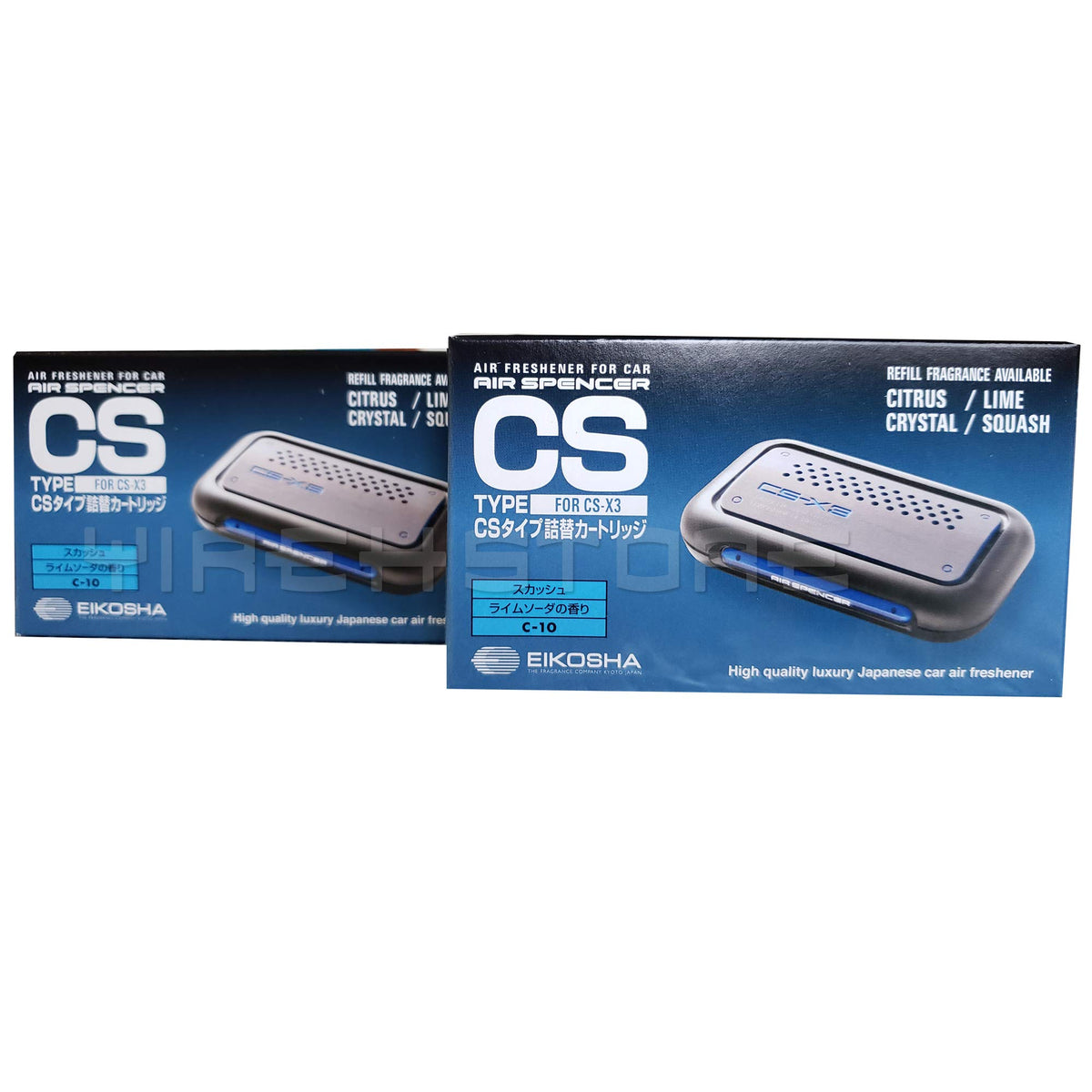 Air Spencer CSX3 Squash refill pack front view, two-pack convenience for extended freshness.