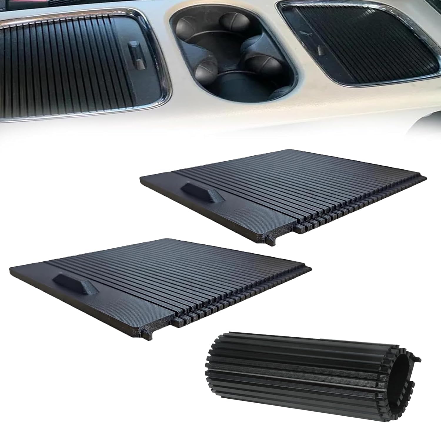 Airaevce center console cover front view with precise fit and smooth sliding