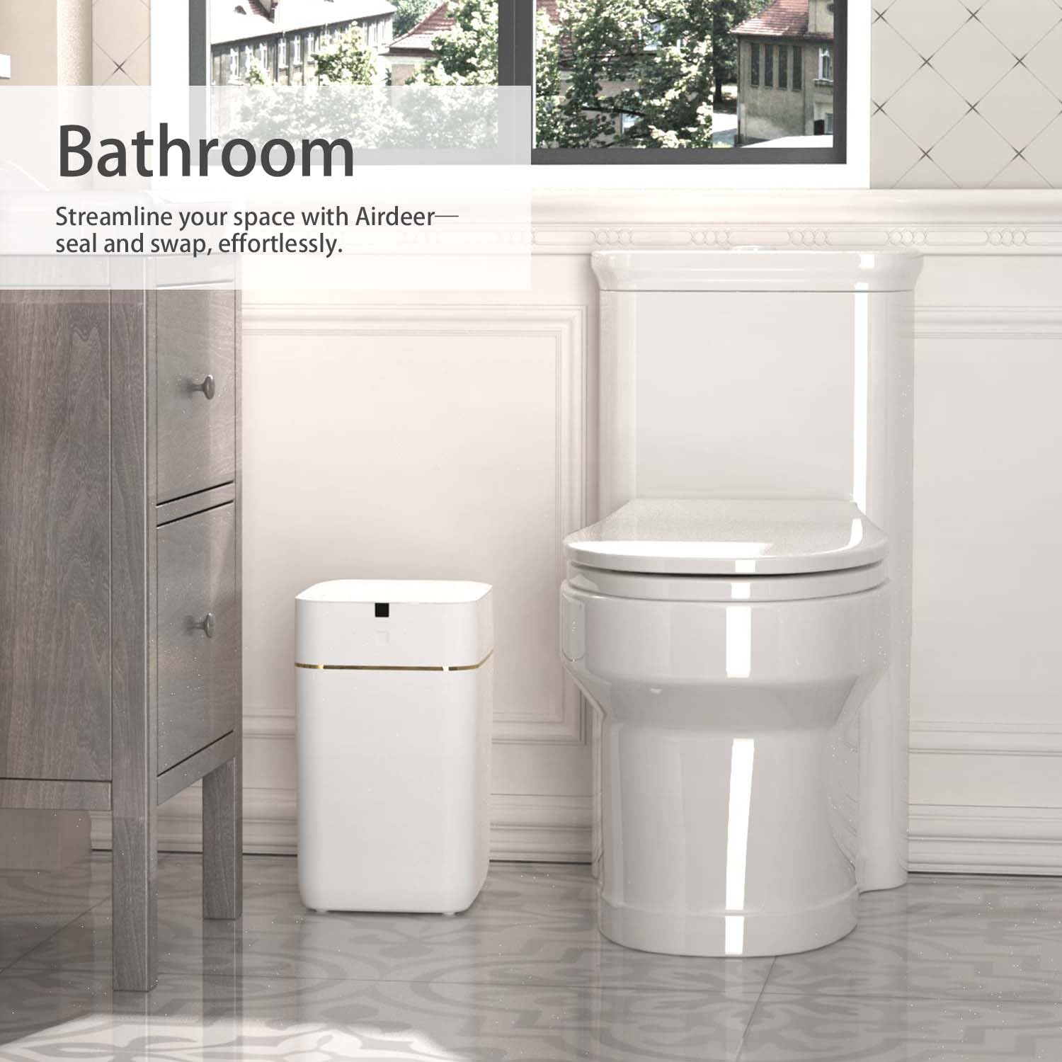 Airdeer Trash Can one-year warranty provides peace of mind.