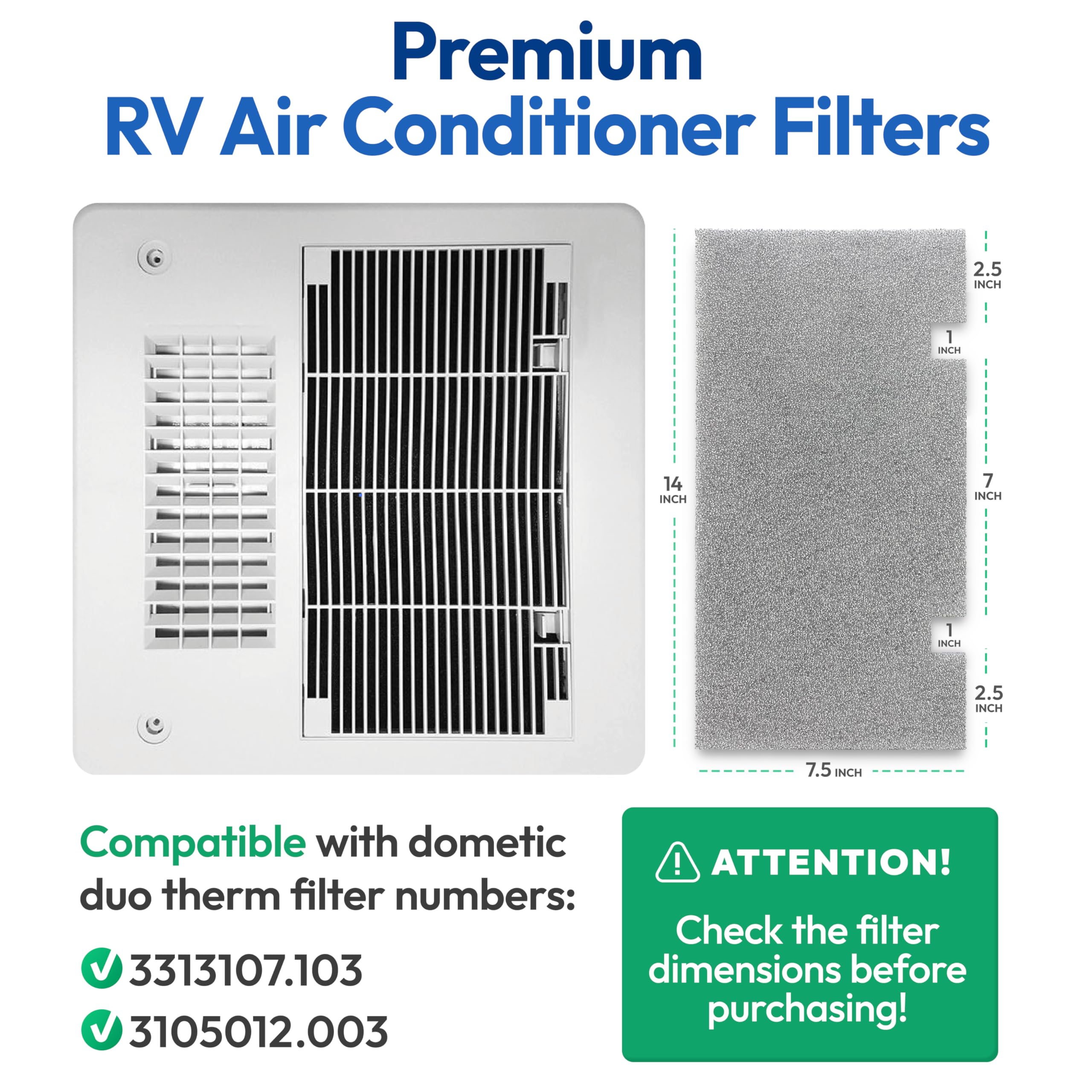 AirFeel silver-reinforced pre-filter blocks debris and extends filter life.