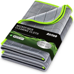 Airlab carbon microfiber towel cleans glass surfaces without scratches and leaves a streak-free shine.