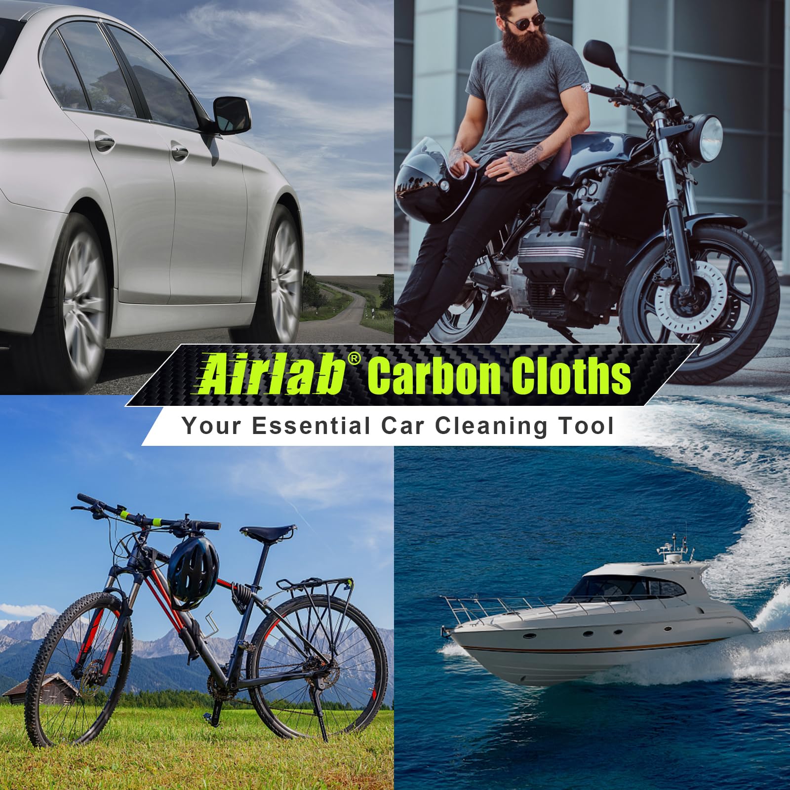 Grey Airlab towel offers soft touch and lint-free performance.