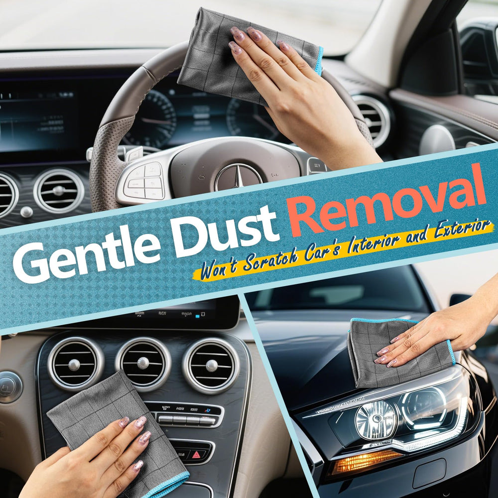 Airlab towel delivers lint-free cleaning on metal surfaces.