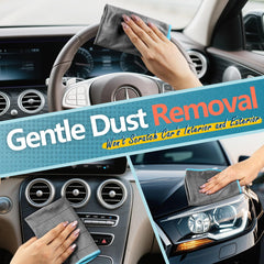 Airlab towel delivers lint-free cleaning on metal surfaces.