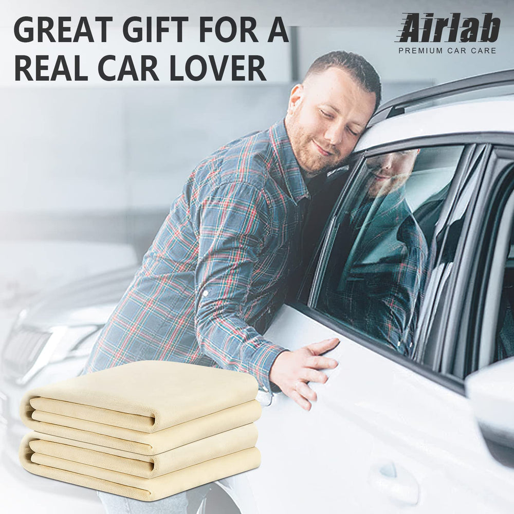 Airlab leather chamois comes with care tips for longevity